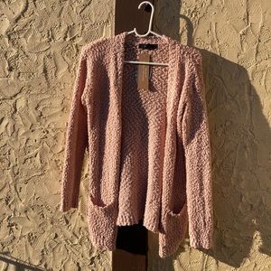 Fuzzy/popcorn cardigan